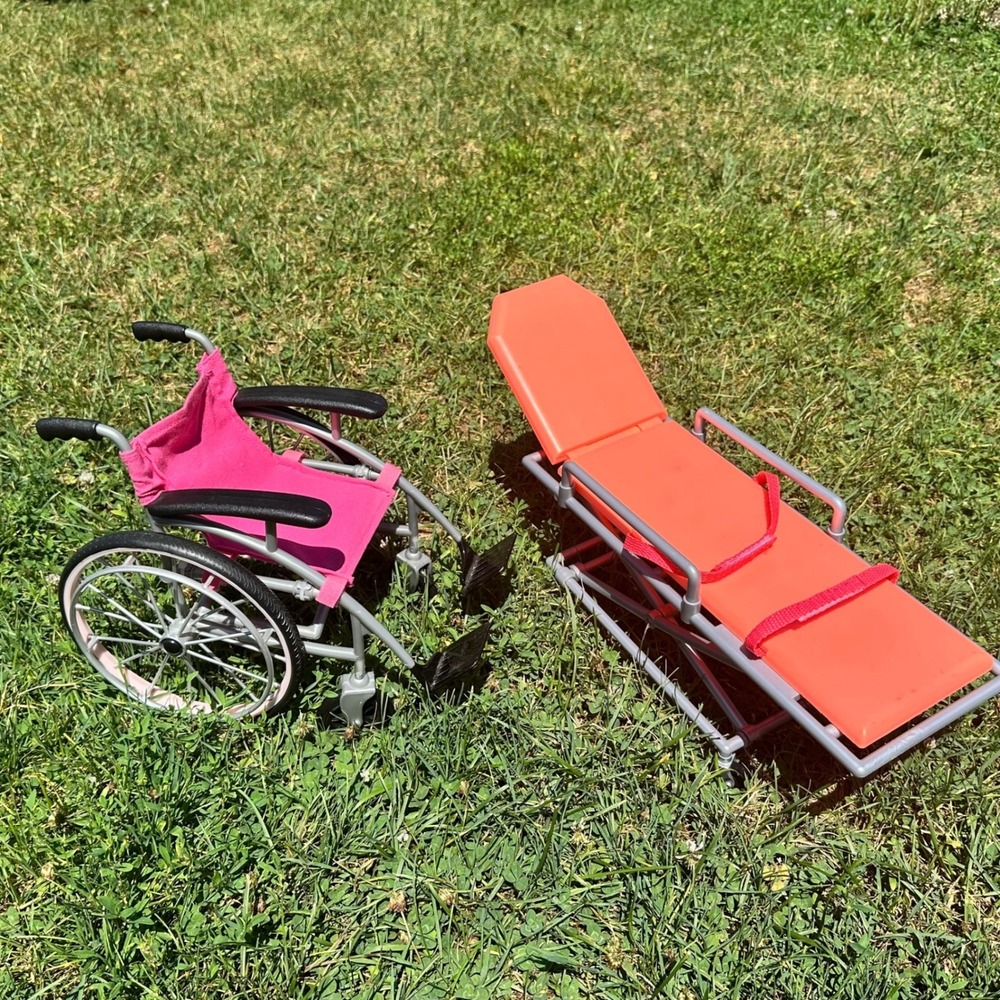 Our Generation Wheelchair & Gurney Stretcher Medical Accessory Set for 18" Doll